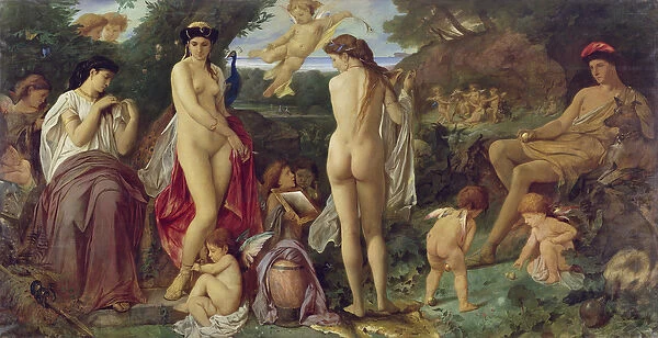 The Judgement of Paris, 1870 (oil on canvas)