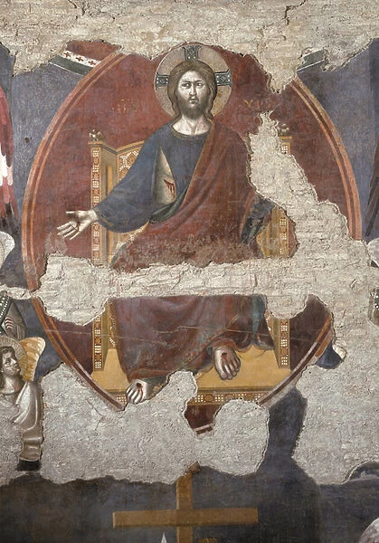 The Last Judgment: Christ trumping. Detail. (Fresco, 1293)