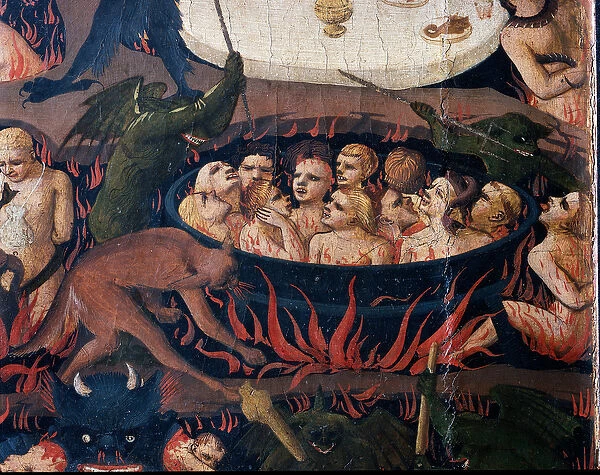 The Last Judgment: Hell (tempera on wood, 1432-1435)
