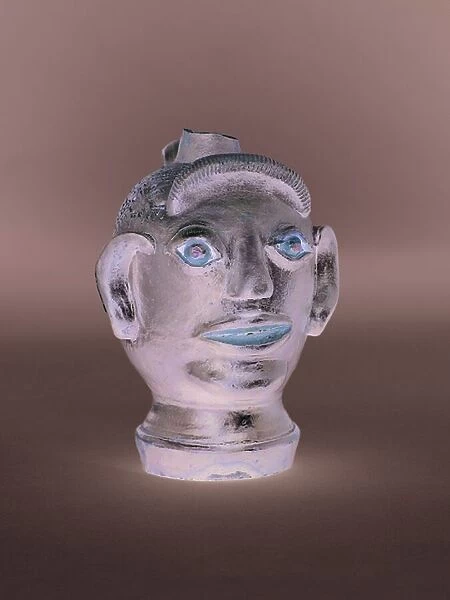 Jug (in form of a human head), 1810-40 (stoneware)