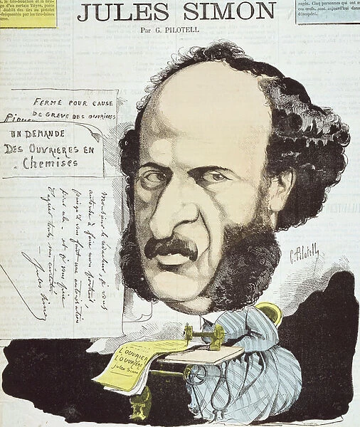 Jules Simon (1814-96) (engraving)