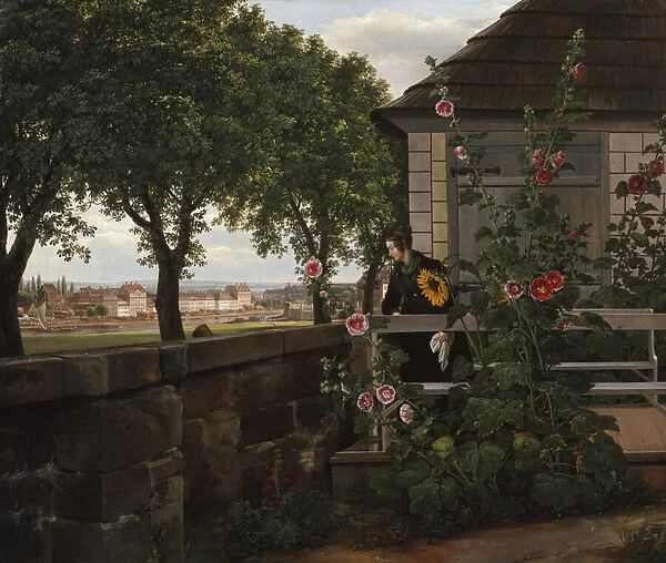 Julie Vogel in her garden, 1825-28