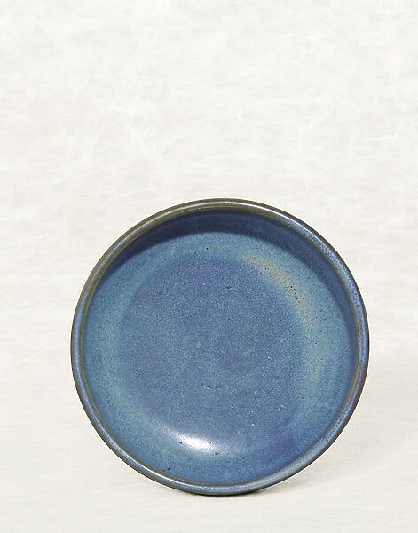 Jun number nine tripod Narcissus bowl, Yuan  /  Ming Dynasty (porcelain