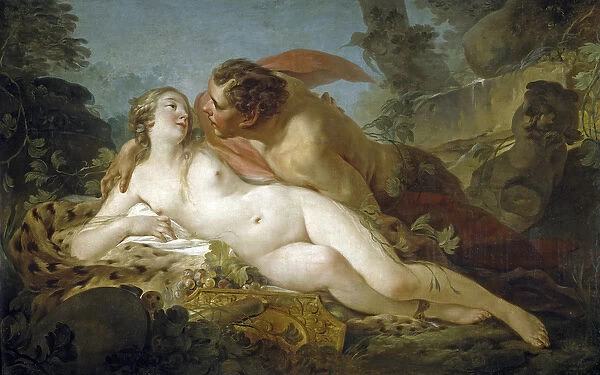 Jupiter and Antiope par Pierre, Jean-Baptiste Marie (1714-1789)