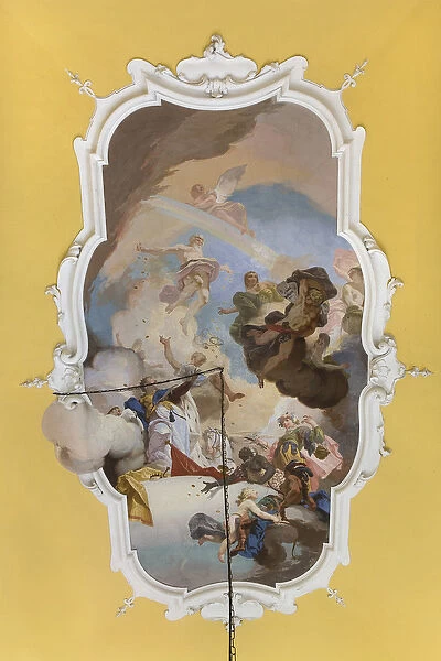 Jupiter and the four continents (fresco)