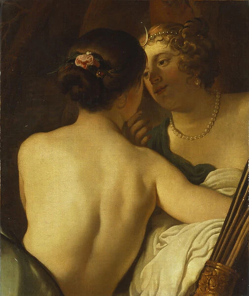 Jupiter in the Guise of Diana seducing Callisto (oil on canvas)