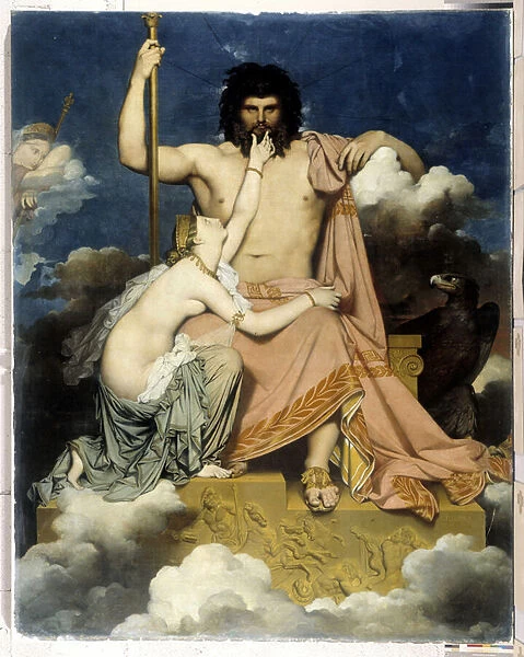 Jupiter and Thetis, 1811 (oil on canvas)