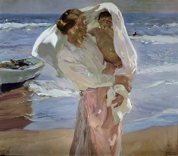 Just Out of the Sea, 1915 (oil on canvas)