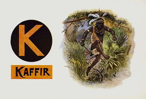 K, Kaffir (colour litho)