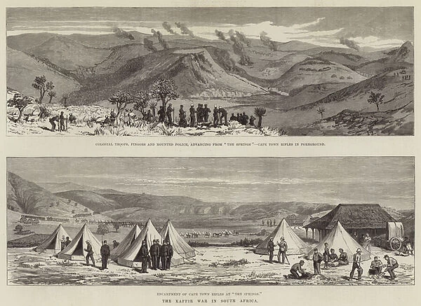 The Kaffir War in South Africa (engraving)