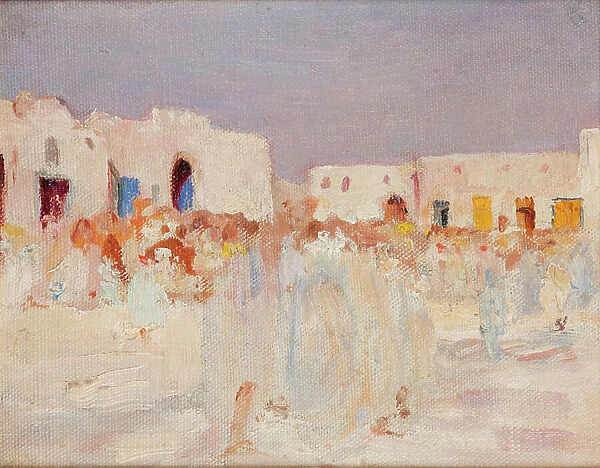 Kairouan (At a Bazaar), 1911 (oil on canvas)