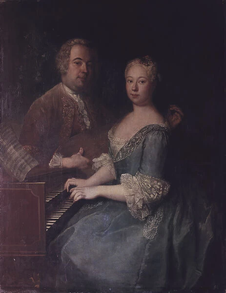 Karl-Heinrich Graun and his wife Anna-Louise, c. 1735 (oil on canvas)