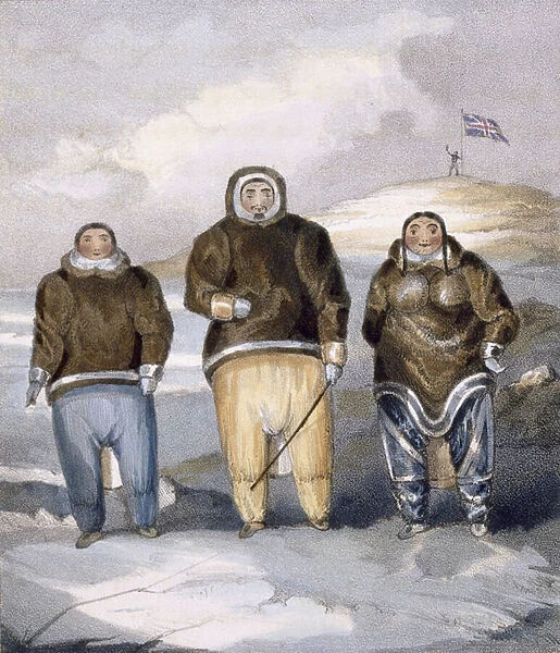 Kawalua, Tiagashu and Adlurak, 1835 (colour litho)