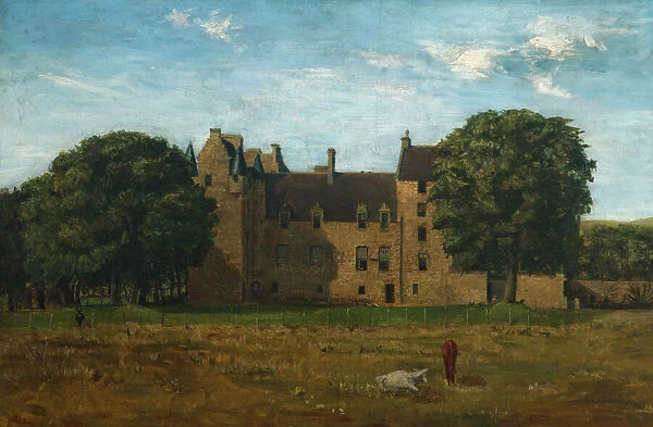 Kellie Castle, Fife (oil on canvas)