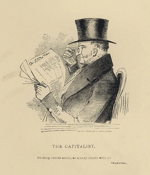 Kenny Meadows: The Capitalist (engraving)