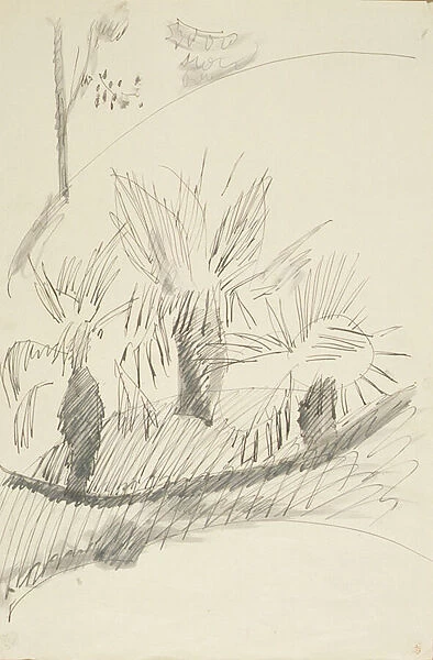 In Kew Gardens, 1913 (pen & ink on paper)