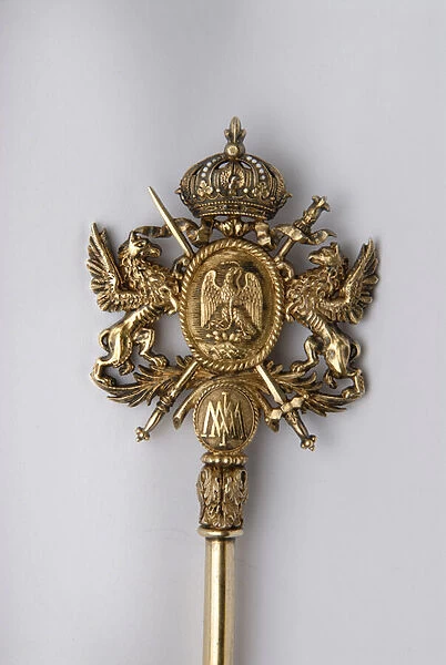 Detail of the key of Chambellan, Mexico. Period of King Maximilian I (1832-1867)