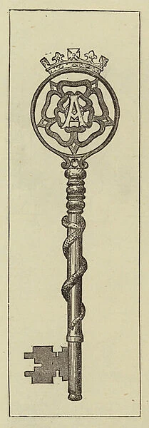 Key to the Hospital of St Cross (engraving)