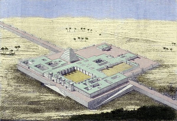 Khursabad (Iraq). Reconstruction of the palace of Sargon II