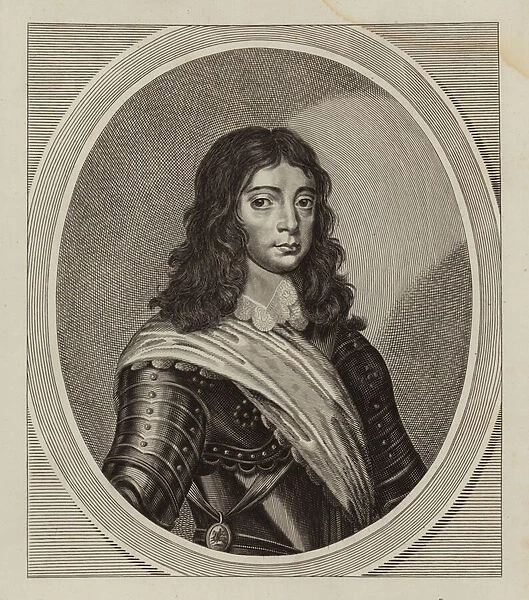 King Charles II when Prince of Wales (engraving)