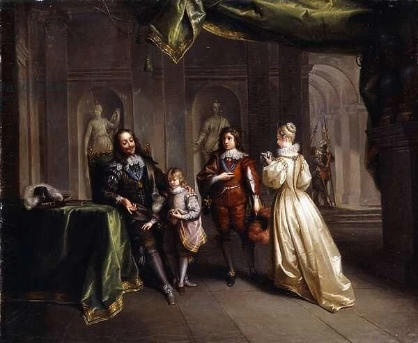 King Charles Taking Leave of his Children, c. 1721 (oil on canvas)