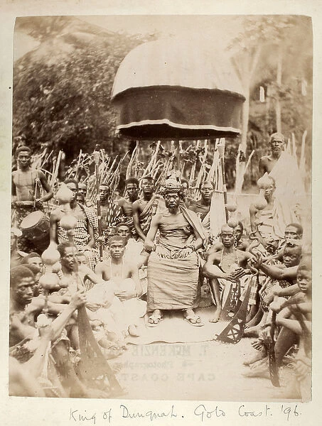 King of Dunquah, Gold Coast, Ghana, 1896 (albumen print)