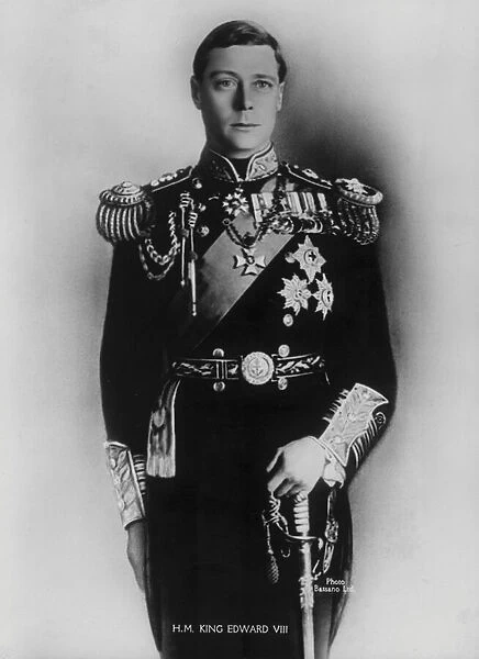 King Edward VIII (b  /  w photo)
