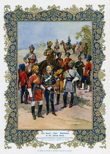 King George Vs 'Own'Regiments of the Indian Army (colour litho)