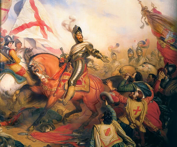 'King Henry IV at the battle of Ivry', painting by Baron Charles von Steuben