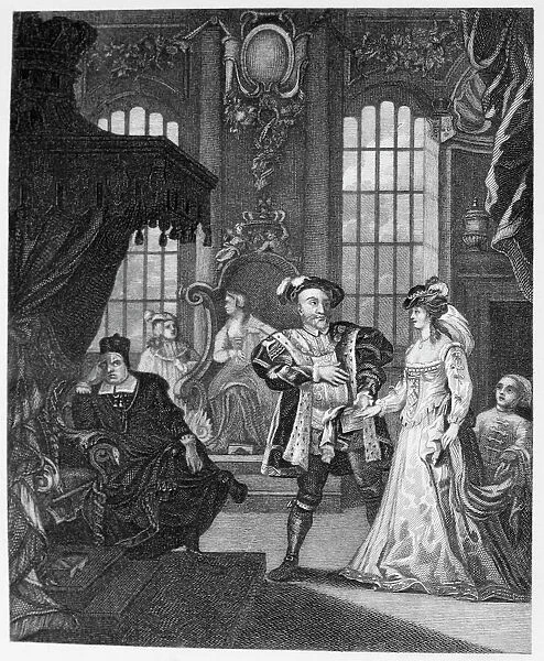 King Henry V111 and Anna Boleyne (engraving)