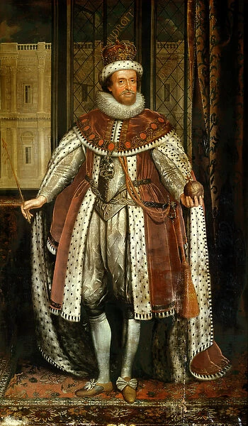 King James I and VI of Scotland (after Paul van Somer)