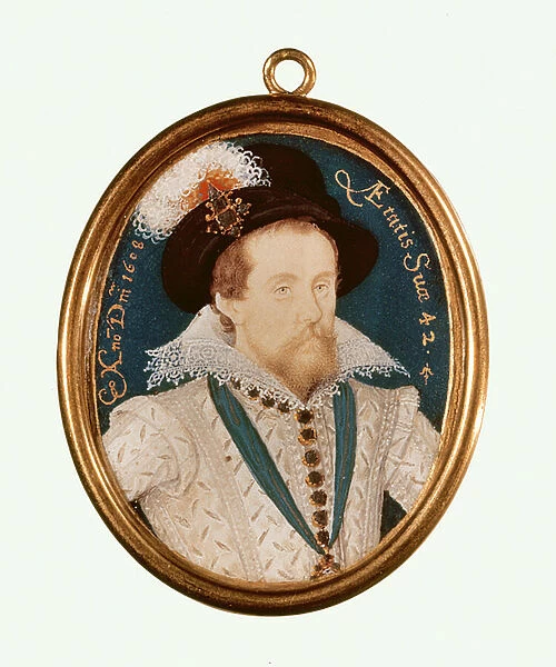 King James I (w  /  c on vellum)
