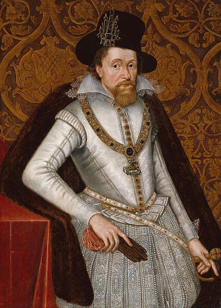 King James VI and I, c. 1605 (oil on panel)