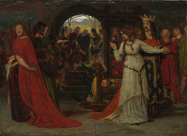 King Lear, c.1860 (oil on board adhered to canvas)