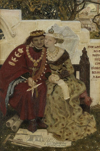 King Renes Honeymoon, 1864 (watercolour)