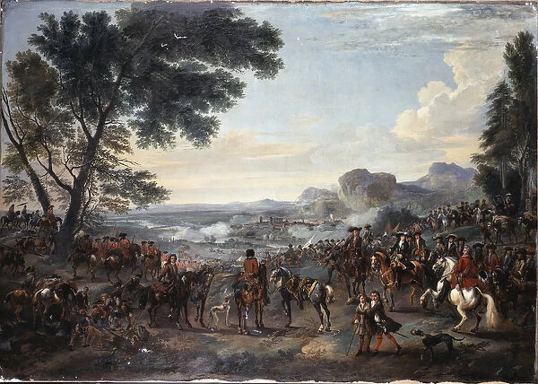 King William III and his army at the Siege of Namur, 1695 (oil on canvas)