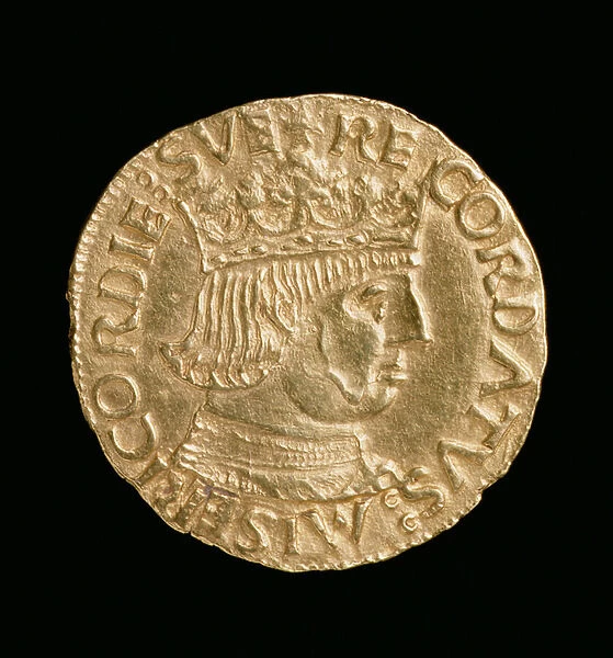 Kingdom of Naples Ducat with a Portrait of Ferdinand I of Aragon (1458-94), Naples Mint, c. 1458-62 (gold)