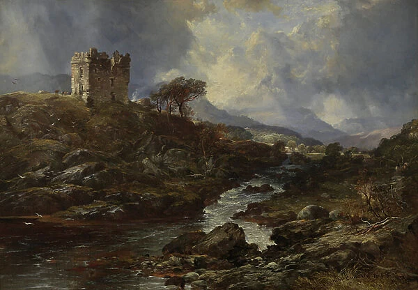 Kinlochaline Castle, 1855 (oil on canvas)