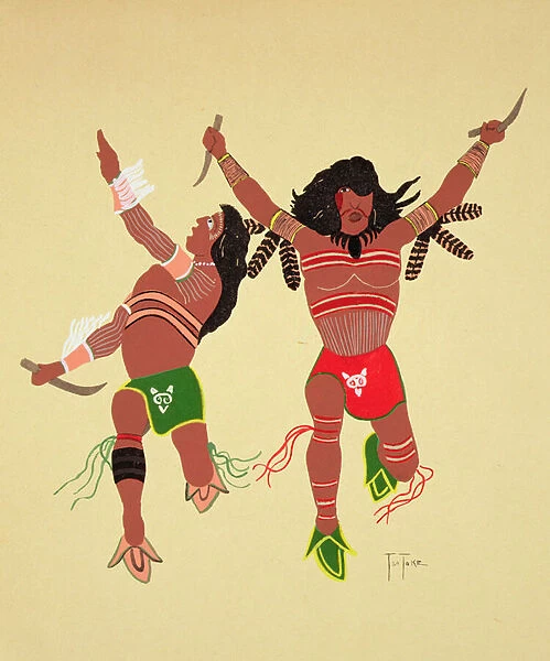 Kiowa Warriors (pochoir print)