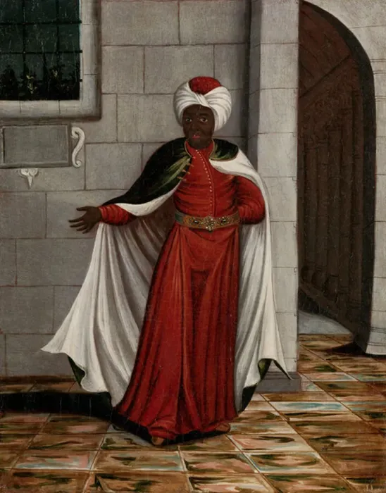 Framed Print : The Kislar Aghassi, Chief of the Black Eunuchs of the Sultan, 1700-37 (oil on canvas)