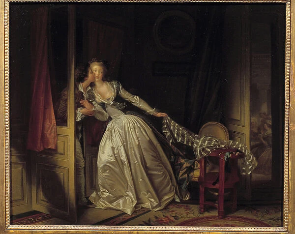 The kiss flies Painting by Jean Honore Fragonard (1732-1806) 1788 Sun