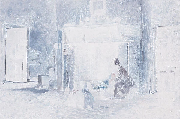 Kitchen at Mount Vernon, 1857 (oil on canvas)
