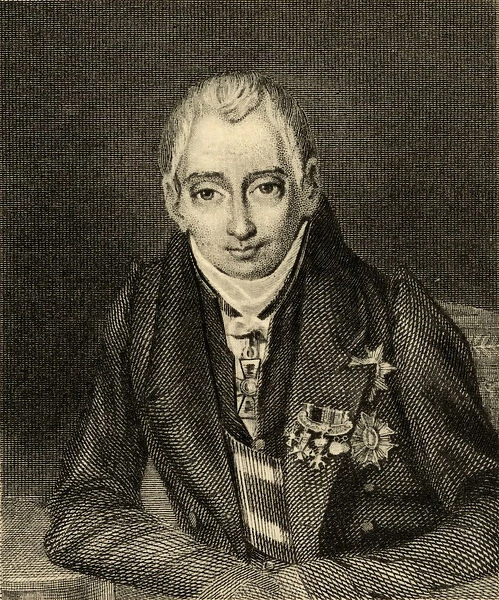 Klemens Wenzel Nepomuk Lothar (1773-1859) Prince of Metternich-Winneburg (engraving)