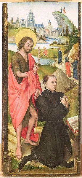 Kneeling Donor with Saint John the Baptist, c. 1470 (oil on panel)