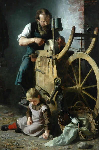 The Knife Grinder, 1890 (oil on canvas)