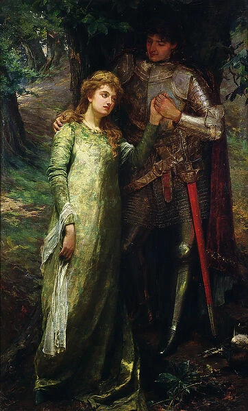 A knight and his lady