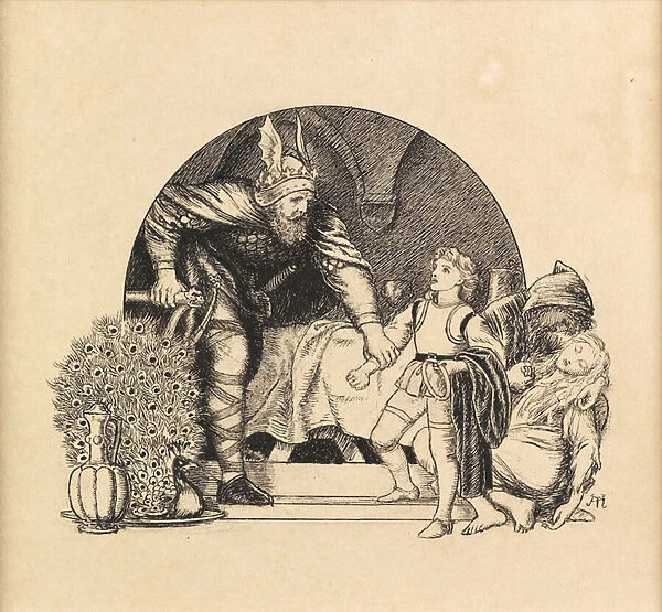 Knightliness, 1871 (pen & ink on paper)