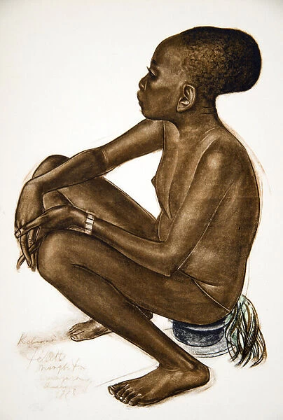 Kotiane, fillette Mangbetou (Niangara) (Haut Ouelle), from Dessins et Peintures d