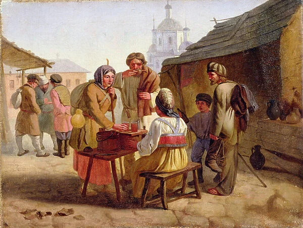 Kvas Seller, 1862 (oil on canvas)