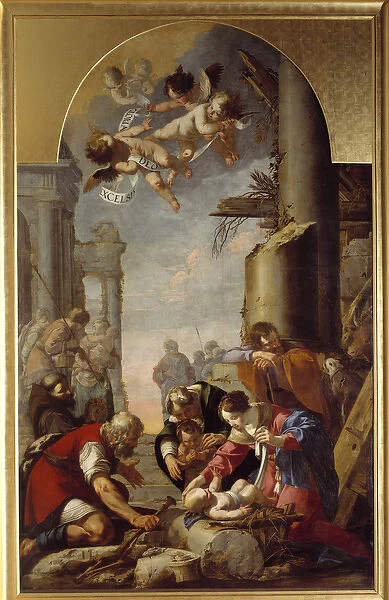 L Adoration des Shepherds Painting by Laurent de la Hyre (Laurent de la Hire